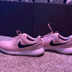 Nike Pink and Black Sneakers Minimalist Design